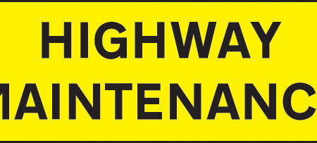 Highway Maintenance 800x275mm reflective magnetic