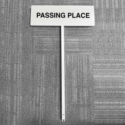 Verge sign - Passing place 450x150mm (post 800mm)