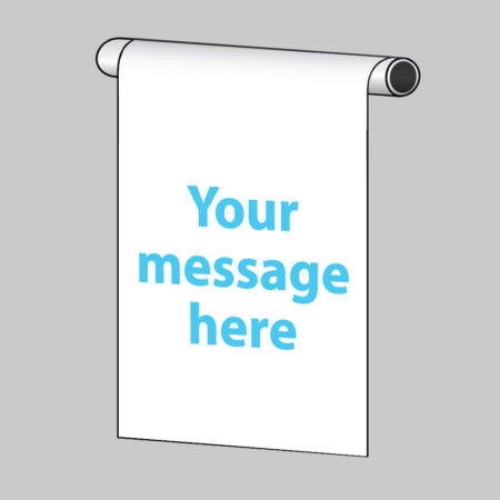 Design your own roll top sign 400x600mm
