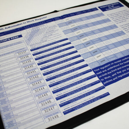 Contractor Pass Sign-In Sytem (100 NCR passes)
