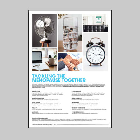 Tackling the menopause together Poster- 420x594mm synthetic paper