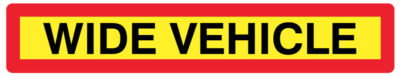 Wide vehicle panel 1265x225mm reflective aluminium