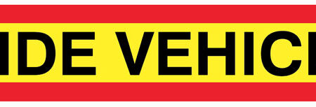 Wide vehicle panel 1265x225mm reflective aluminium