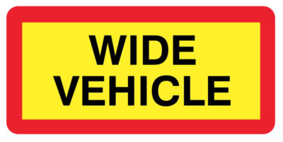 Wide vehicle panel 525 x 250mm reflective aluminium