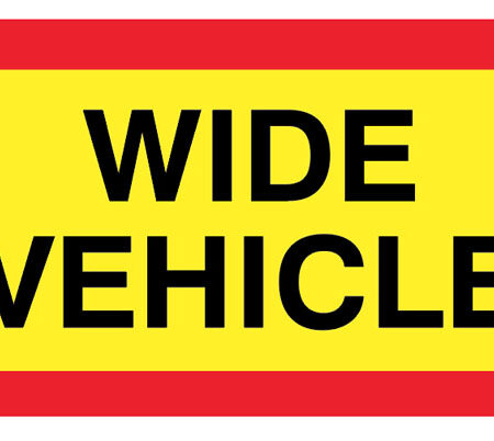 Wide vehicle panel 525 x 250mm reflective aluminium