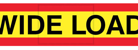 Wide load panel 1265x225mm reflective aluminium