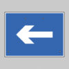 One way arrow only, 600x450mm Re-Flex Sign (3mm reflective polypropylene)