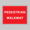 Pedestrian walkway, 600x450mm Re-Flex Sign (3mm reflective polypropylene)