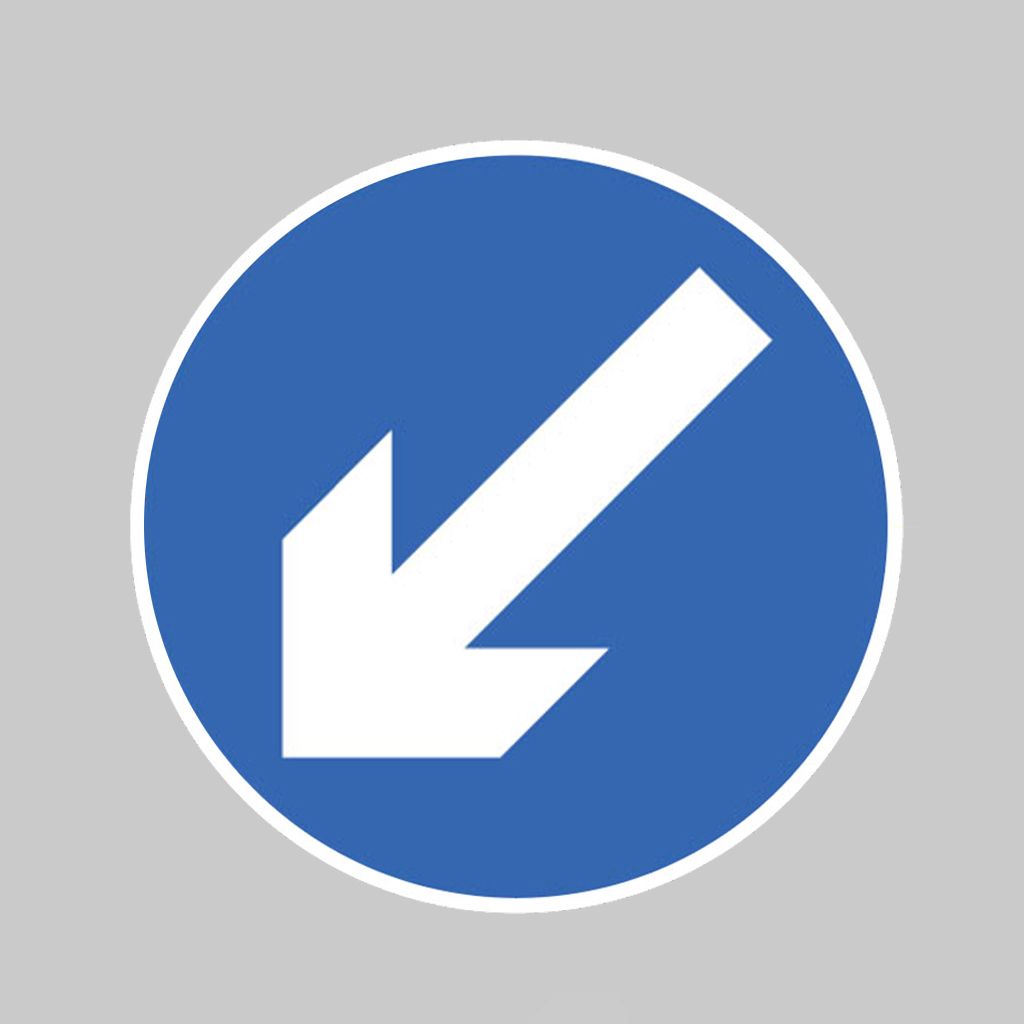 Keep Left Class R2 Permanent 600Mm Dia (3Mm Aluminium Composite) C/W Channelling 1 Keep left class r2 permanent 600mm dia (3mm aluminium composite) c/w channelling