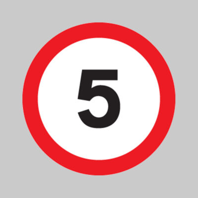 5 mph Class R2 Permanent 600mm Dia (3mm aluminium composite) c/w channelling