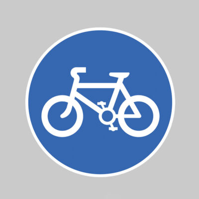 Pedal cycle route only class R2 300mm dia