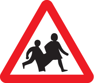 Children Ahead Class R2 600Mm Triangle C/W Channelling 1 Children ahead class r2 600mm triangle c/w channelling