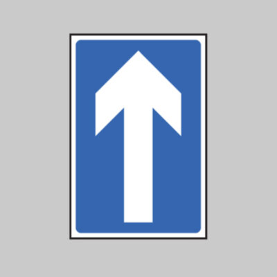 One way traffic class RA1 300x450mm c/w channelling