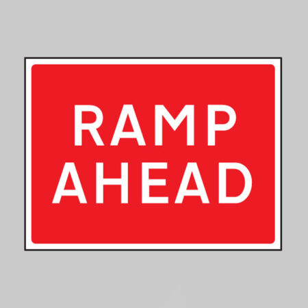 Ramp ahead 1050x750mm Class RA1 zintec