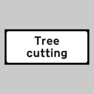 Tree cutting supplementary plate 850x355 Class RA1 zintec