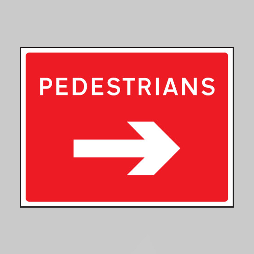 Pedestrians Arrow Right 600X450Mm Class Ra1 Zintec 1 Pedestrians arrow right 600x450mm class ra1 zintec