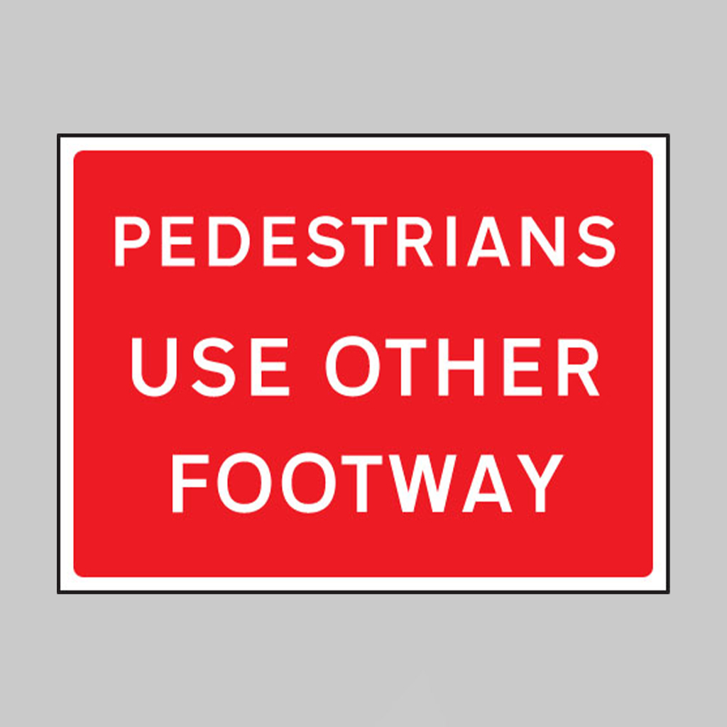 Pedestrians Use Other Footway 600X450Mm Class Ra1 Zintec 1 Pedestrians use other footway 600x450mm class ra1 zintec