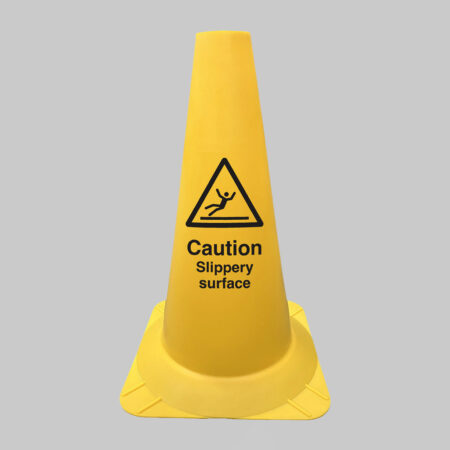 Slippery surface hazard cone round 500mm