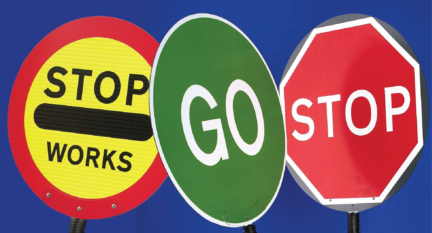 Stop/Go Lollipop Sign 600Mm Diameter On 1500Mm Collapsible Pole 1 Stop/go lollipop sign 600mm diameter on 1500mm collapsible pole