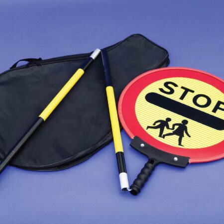 Stop Children Lollipop sign 450mm diameter on 1500mm collapsible pole