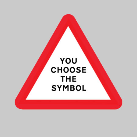 Your message here 750mm triangle Class RA1 zintec