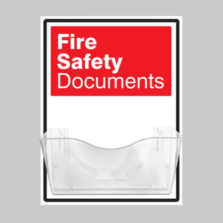Fire Safety Document Holder on 10mm Foam PVC 450x600mm
