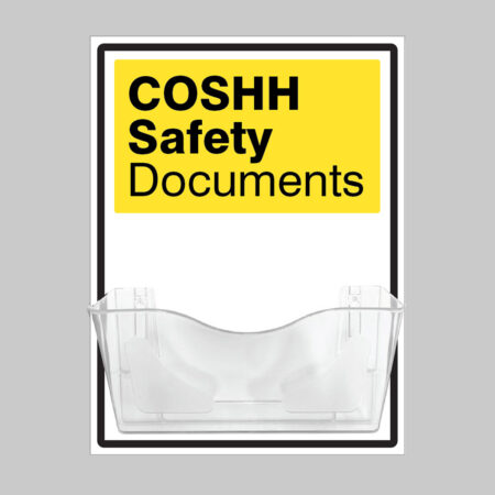 COSHH Safety Document Holder on 10mm Foam PVC 450x600mm