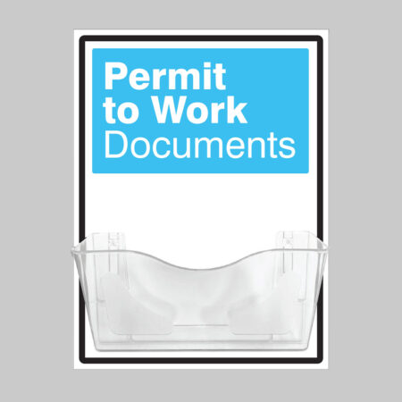 Permits Document Holder on 10mm Foam PVC 450x600mm