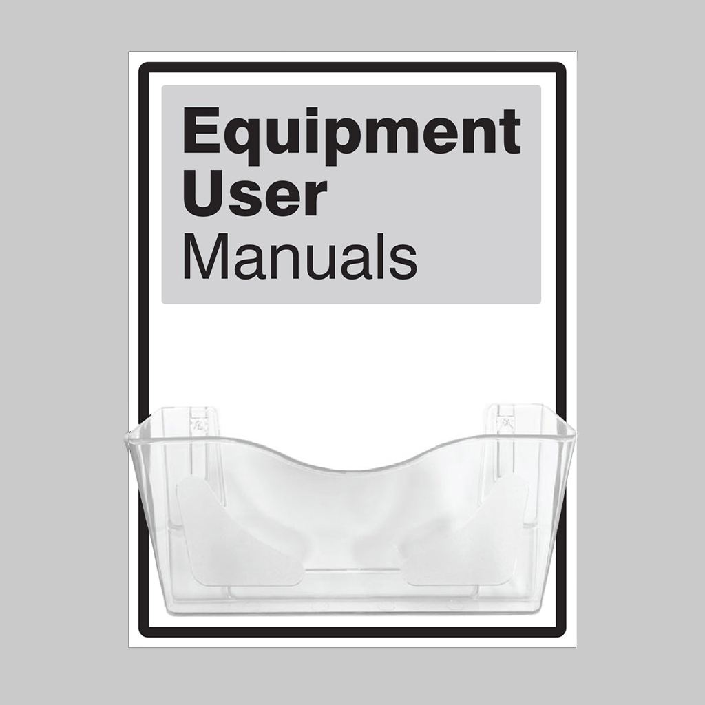 Equipment Manuals Document Holder On 10Mm Foam Pvc 450X600Mm 1 Equipment manuals document holder on 10mm foam pvc 450x600mm