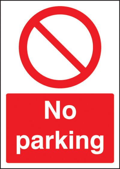 No parking A4 self adhesive vinyl