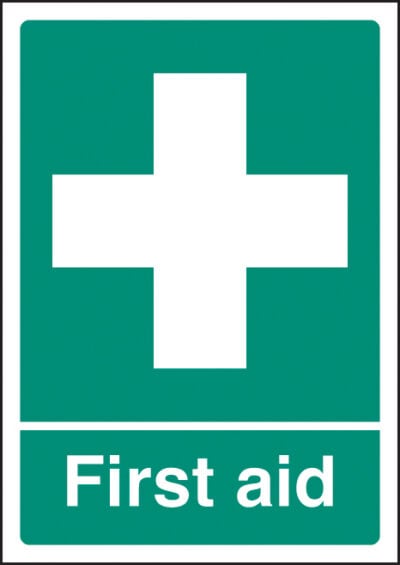 First aid  a4 rigid plastic