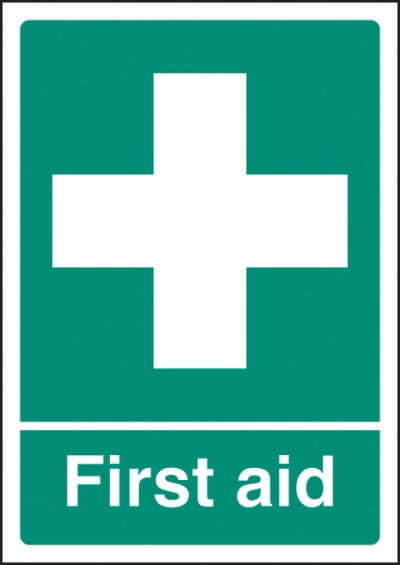 First aid a4 self adhesive vinyl