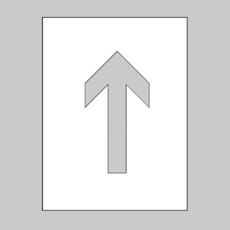 Stencil kit 300x400mm - Directional arrow