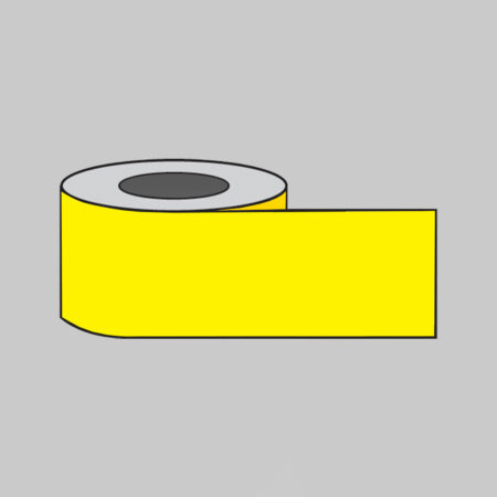 Plain Yellow barrier tape  250m x 75mm non-adhesive polythene