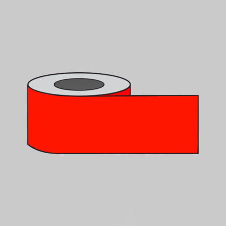 Plain Red barrier tape  200m x 75mm non-adhesive polythene