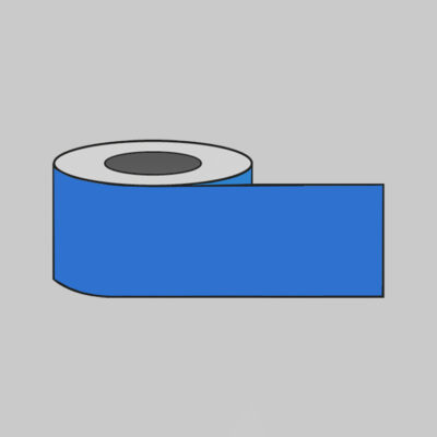 Plain Blue barrier tape  200m x 75mm non-adhesive polythene