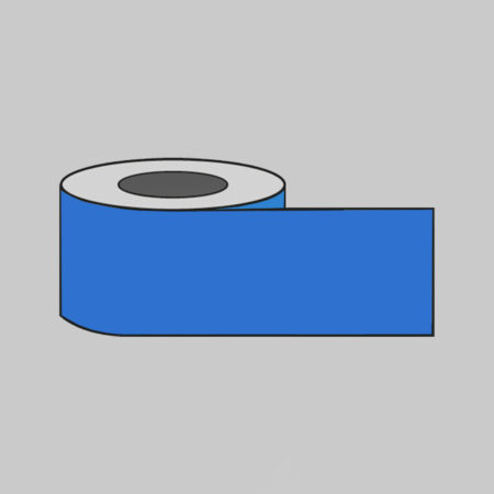 Plain Blue barrier tape  200m x 75mm non-adhesive polythene