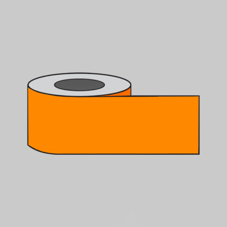 Plain Orange barrier tape  200m x 75mm non-adhesive polythene