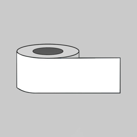Plain White barrier tape 200m x 75mm non-adhesive polythene