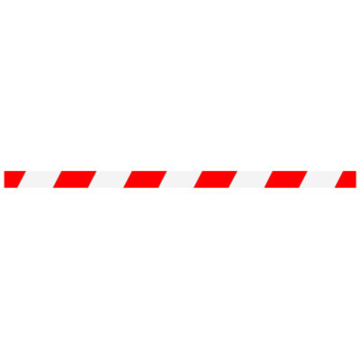 Red/White Floor graphic strip 1000x50mm