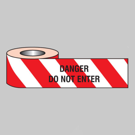 Danger do not enter barrier tape 250m x 75mm non-adhesive polythene