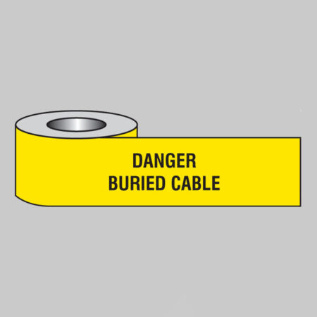 Danger buried cable underground tape 365m x 150mm premier polymer polythene