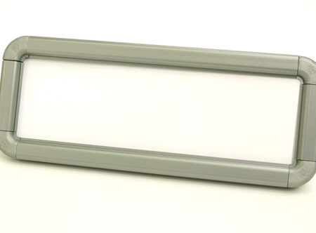Suspended frame 600x200mm grey c/w suspension kit