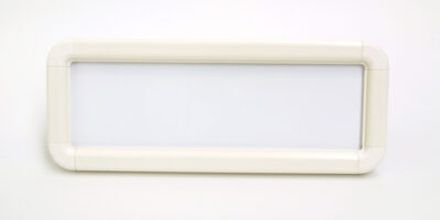 Suspended frame 600x200mm white c/w suspension kit