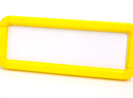 Suspended frame 600x200mm yellow c/w suspension kit
