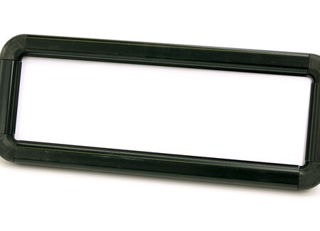 Suspended frame 600x200mm black c/w suspension kit