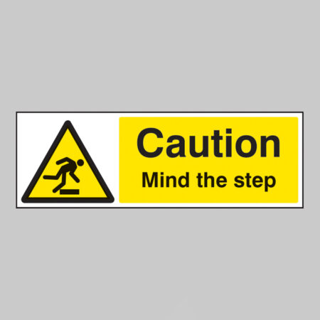 Mind the step floor graphic 300x100mm