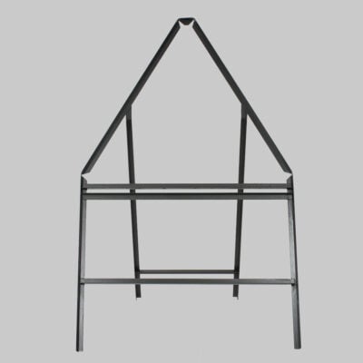 Sign frame 750mm triangle with supp plate - 300mm legs