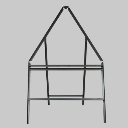Sign frame 750mm triangle with supp plate - 300mm legs