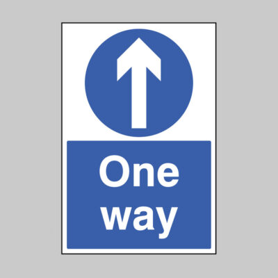 One way floor graphic 400x600mm dia